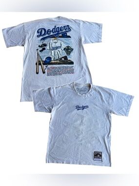 MITCHELL & NESS Los Angeles LA Dodgers Locker Room Graphic T-Shirt MLB Sz L